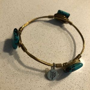 Bourbon and Bowties turquoise bracelet
